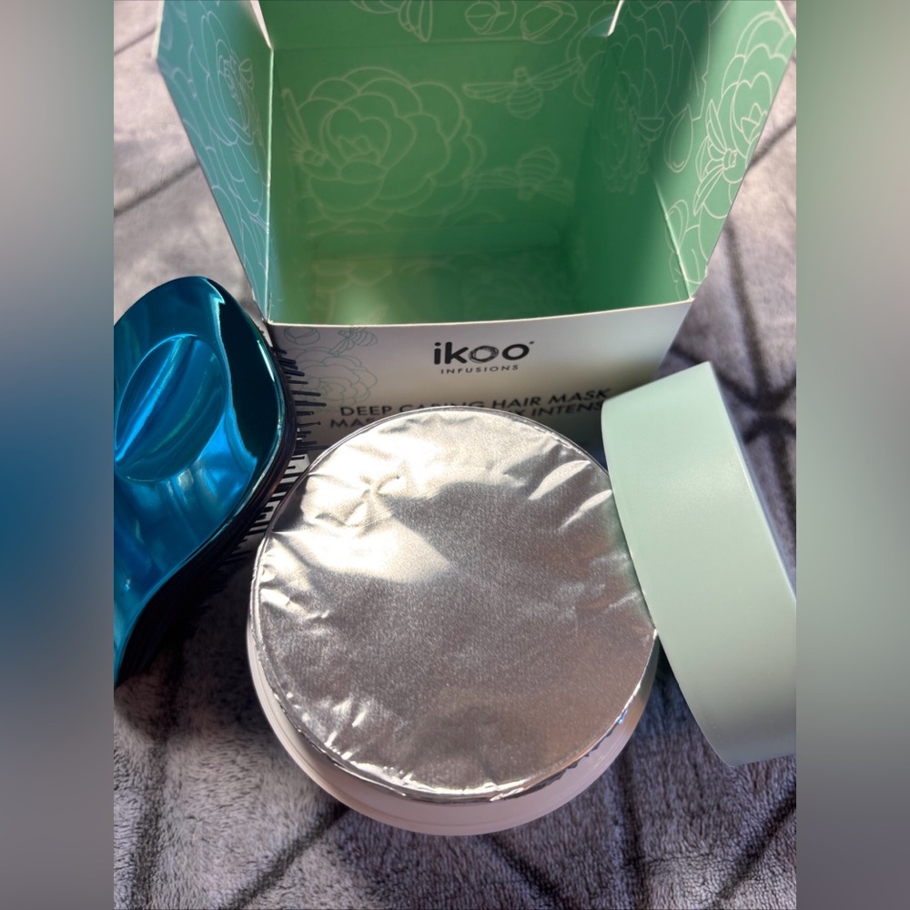 NEW Sealed ikoo Salon Professional Deep Caring Hair Mask Hydrate Shine & Brush - Picture 3 of 5